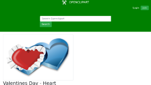openclipart圖庫：Valentines Day - Heart in a Box-資源代表圖
