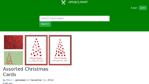 openclipart圖庫：Assorted Christmas Cards