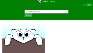 openclipart圖庫：Happy Kitten縮圖