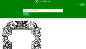 openclipart圖庫：Ornate frame 8-資源代表圖