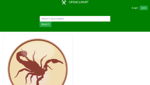 openclipart圖庫：Star Sign Scorpion-資源代表圖