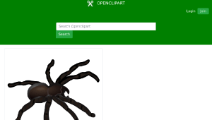 openclipart圖庫：spider - coloured
