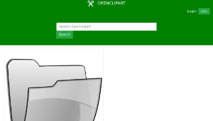 openclipart圖庫：open folder-資源代表圖