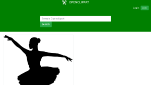 openclipart圖庫：Ballerina 2-資源代表圖
