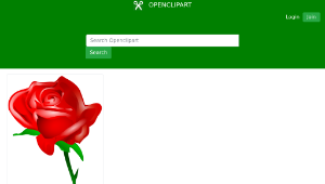 openclipart圖庫：Red Rose縮圖