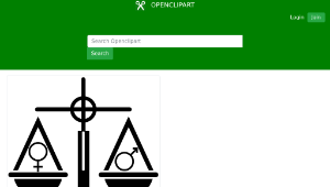 openclipart圖庫：Gender Equality Icon