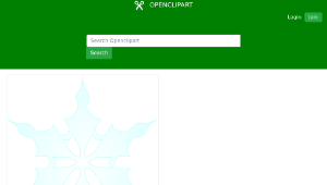 openclipart圖庫：Snowflake 4-資源代表圖