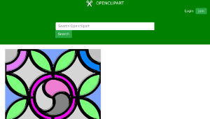 openclipart圖庫：Leaded Glass Triskell color-資源代表圖