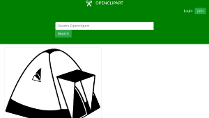 openclipart圖庫：Dome tent-資源代表圖