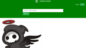 openclipart圖庫：Cartoon Angel Of Death-資源代表圖