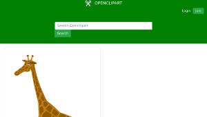 openclipart圖庫：Giraffa縮圖