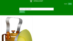 openclipart圖庫：Miner lamp, LÃ¡mpara de minero縮圖