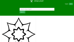 openclipart圖庫：Flower Silhouette-資源代表圖