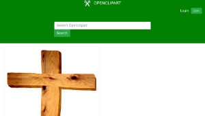 openclipart圖庫：The Old Rugged Cross縮圖