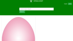 openclipart圖庫：Pink Easter Egg-資源代表圖