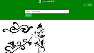 openclipart圖庫：Floral Flourish Elements縮圖