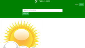 openclipart圖庫：Meteo coperto-資源代表圖