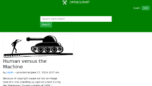 openclipart圖庫：Human versus the Machine-資源代表圖