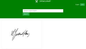 openclipart圖庫：Lenin signature-資源代表圖