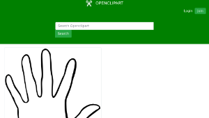 openclipart圖庫：Simple Palm-資源代表圖