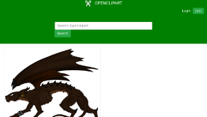 openclipart圖庫：La criatura de la oscuridad縮圖