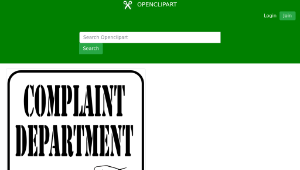 openclipart圖庫：Complaint Department (Daily Sketch 49)縮圖