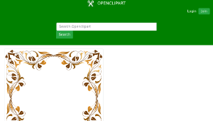 openclipart圖庫：Floral Flourish Frame 6-資源代表圖
