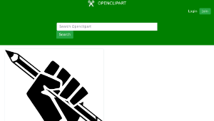 openclipart圖庫：lluita escrita縮圖