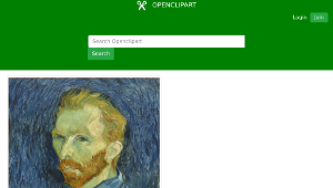 openclipart圖庫：Van Gogh Self Portrait-資源代表圖