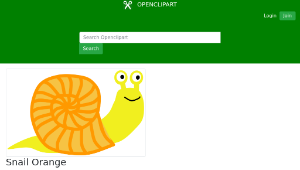openclipart圖庫：Snail Orange-資源代表圖