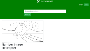 openclipart圖庫：Number Image Helicopter-資源代表圖
