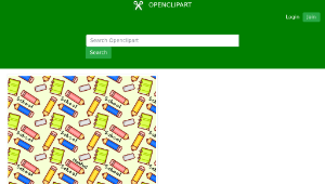 openclipart圖庫：School Stationery縮圖