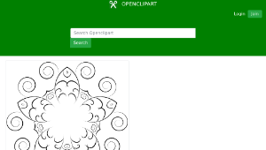 openclipart圖庫：Simple Floral Design 3縮圖