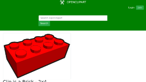 openclipart圖庫：Clip is a Brick - 2x4縮圖