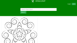 openclipart圖庫：Simple Floral Design-資源代表圖