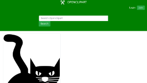 openclipart圖庫：Black Cat縮圖