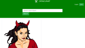 openclipart圖庫：Devil Girl-資源代表圖