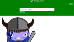 openclipart圖庫：Vampire Viking-資源代表圖