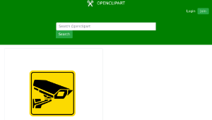 openclipart圖庫：sign CCTV縮圖
