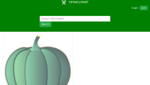 openclipart圖庫：A crown pumpkin