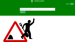 openclipart圖庫：Men on strike