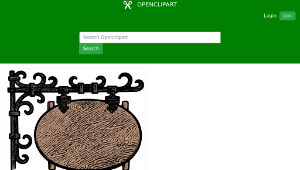 openclipart圖庫：Tavern Sign Frame-資源代表圖