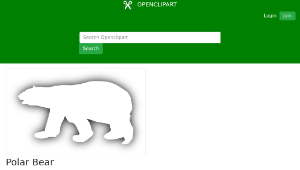 openclipart圖庫：Polar Bear-資源代表圖