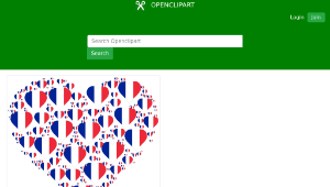 openclipart圖庫：Heart France Fractal-資源代表圖