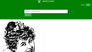 openclipart圖庫：Happy Lady Face-資源代表圖