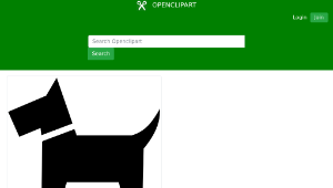 openclipart圖庫：Dog pictogram縮圖