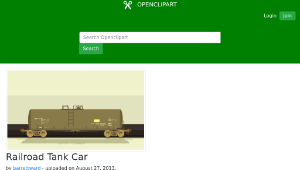 openclipart圖庫：Railroad Tank Car