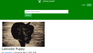 openclipart圖庫：Labrador Puppy縮圖
