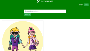 openclipart圖庫：kids going to school縮圖