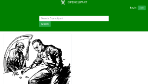 openclipart圖庫：Gambling with Death